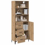 vidaXL Haut Armoire avec tiroir Chêne artisanal 69 5 x 34 x 180 cm