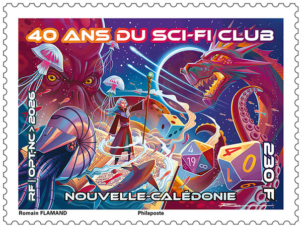 Timbre Nouvelle Calédonie - 40 ans du Sci-Fi Club