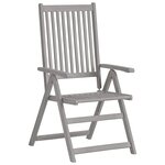 Vidaxl chaises inclinables de jardin 4 pièces avec coussins bois d'acacia
