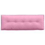 vidaXL Coussin de Dos Rose 140 x 19 x 50 cm tissu