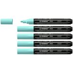 Marqueur pointe moyenne FREE acrylic T300 bleu clair x 5 STABILO