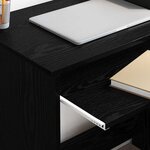 vidaXL Bureau Chêne noir 106 x 41 x 88.5 cm Bois d'ingénierie