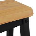 vidaXL Tabouret de bar haut EKAI 2 pc Noir 40 x 29 x 63 cm