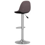 vidaXL Tabourets de bar lot de 2 taupe tissu