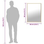 vidaXL Miroir Doré 80x60 cm