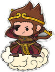 Pièce de monnaie en Argent 1500 Francs g 10 Millésime 2023 LITTLE MONKEY KING