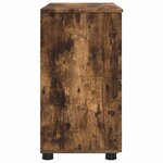 vidaXL Cabinet de salle de bain Chêne fumé 76 5 x 35 x 64 cm