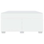 vidaXL Cadre de lit avec matelas Blanc 160 x 200 cm tissu