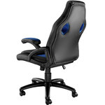 Tectake Chaise gamer MIKE - noir/bleu