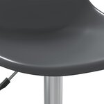 vidaXL Chaise pivotante de salle à manger Gris clair PP