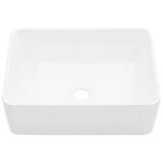 vidaXL Lavabo 40x30x13 cm Céramique Blanc