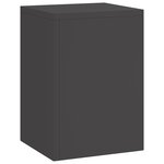 vidaXL Supports de Plantes d'Extérieur Pillar 3 Pièces Acier Noir