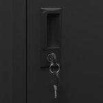 vidaXL Armoire à casiers Noir 38x40x180 cm Acier