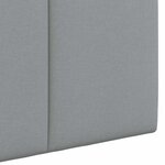 vidaXL Tête de lit suspendue Avec lumière LED Gris clair Tissu
