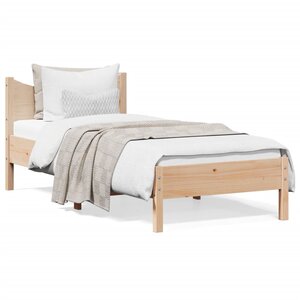vidaXL Cadre de lit sans matelas 90x190 cm bois de pin massif