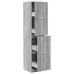 vidaXL Armoire apothicaire sonoma gris 40x41x174 5cm bois d'ingénierie