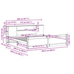 vidaXL Lit bibliothèque sans matelas blanc 200x200 cm bois pin massif