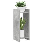 vidaXL Support de Plante Gris béton 30 x 30 x 80 cm Bois d'ingénierie