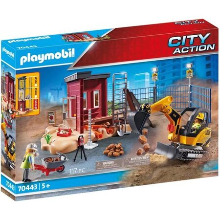 Playmobil - 70443 - mini-pelleteuse et chantier