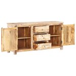 vidaXL Buffet 151x40x75 cm Bois d'acacia brut