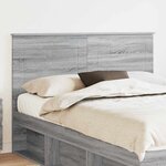 vidaXL Tête de lit Gris Sonoma 150 cm Bois d'ingénierie
