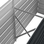 vidaXL Lit surélevé de jardin Anthracite 160x40x45 cm Acier galvanisé