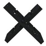 vidaXL Porte-bûches Noir 47x39 5x48 cm Bois massif de pin