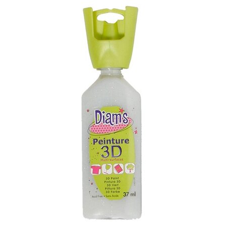 Peinture Diam's 3D 37 ml Pailleté Holographique