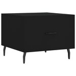 vidaXL Table basse Noir 50x50x40 cm Bois d'ingénierie