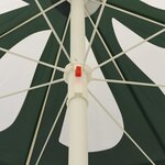vidaXL Parasol de plage vert 240 cm
