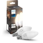 Philips hue blanc - ampoules led connectées e14 - compatible bluetooth - pack de 2