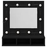 vidaXL Armoire Miroir Chêne noir 62 x 31 5 x 62 cm Bois d'ingénierie