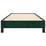 vidaXL Cadre de lit sans matelas vert foncé 90x200 cm velours