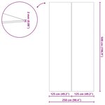 vidaXL Tapis de piscine Noir 500 x 250 x 0 1 cm Tissu non tissé