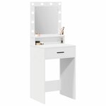 vidaXL Table de Toilette Blanc 50 x 41 x 135 cm Bois d'ingénierie