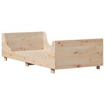 vidaXL Cadre de lit sans matelas 100x200 cm bois massif de pin