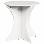 vidaXL Table basse 2 Pièces Blanc Bois massif en pin