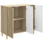 vidaXL Buffet Chêne Sonoma 89 x 34 5 x 80 cm Bois d'ingénierie
