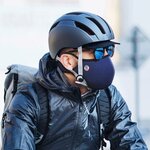 Masque vélo anti-pollution bleu avec filtre FFP2 - taille XL (homme)