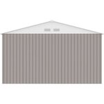 Abri de jardin en métal 10 85 m² - 340 x 319 x 210 cm - Kit d'ancrage inclus - Taupe