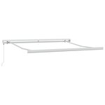vidaXL Store manuel rétractable gris clair 350x250 cm