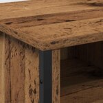 vidaXL Meuble de Lavabo de Salle de Bain Bois Ancien 91 x 35 x 60 cm