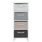 vidaXL Armoire de rangement 4 tiroirs Bois