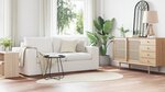 vidaXL Tapis "HUARTE" à poils courts  doux et lavable  Crème 100x200 cm