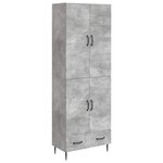 vidaXL Ensemble de Meubles 2 Pièces 66 x 34 5 x 95 cm Bois d'ingénierie