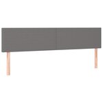 vidaXL Sommier à lattes de lit et matelas et LED Gris foncé 200x200 cm