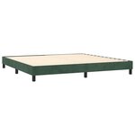 vidaXL Sommier à lattes de lit et matelas Vert foncé 200x200cm Velours