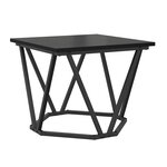 vidaXL Table basse 3 Pièces Chêne noir Bois d'ingénierie et acier