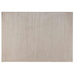 vidaXL Tapis de surface HUARTE Beige 230 x 160 cm Polyester