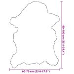 vidaXL Peau de mouton Crème (60-70)x(90-100) cm